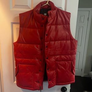 Nike Goose Down Leather ZipUp Vest (RARE) (SAMPLE)